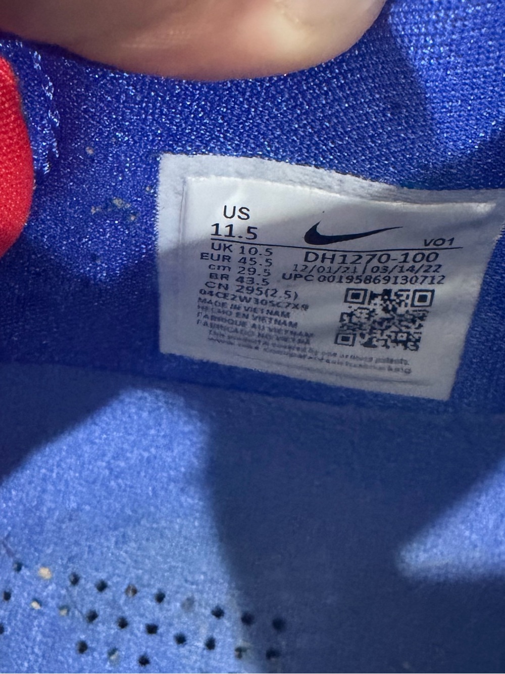 Nike LeBron 19 Low 'Black Toe' (Style Code: DH1270-100) men’s sneakers size 11.5 - Picture 8 of 9